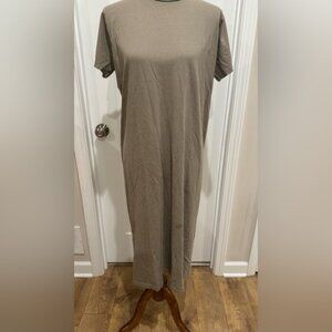 British Brand Olive Clothing Sage Midi Dress
